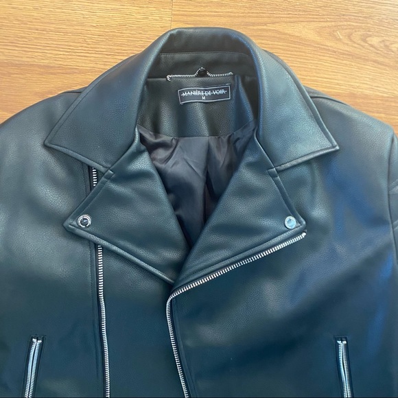 Manieredevoir Vegan Leather Jacket - Picture 4 of 9